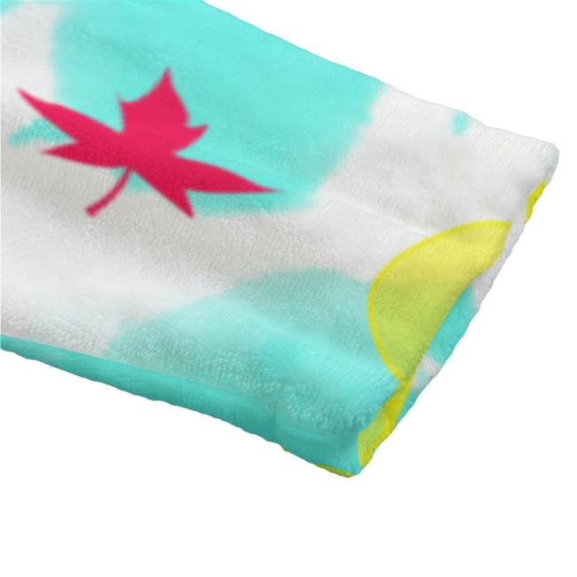 Preview: Bunter Bademantel Krümel aus Flanell – flauschig & farbenfroh, Größen S–2XL